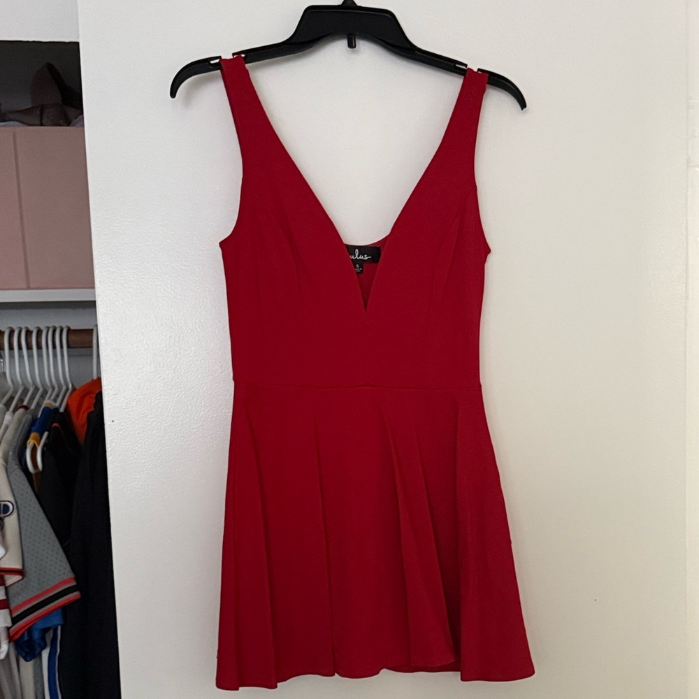 Lulus Red Mini A Line Dress